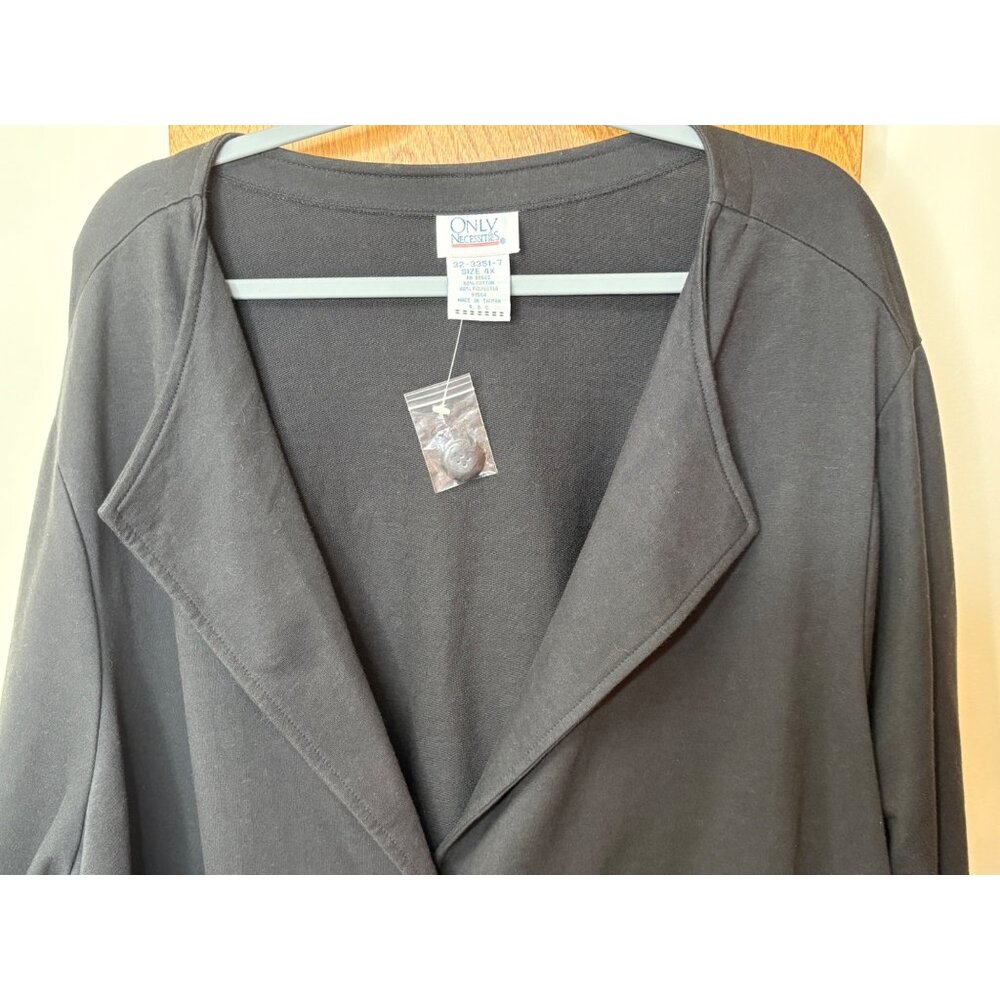 Plus Size 4x Black Button-Front Cardigan Only Nec… - image 2